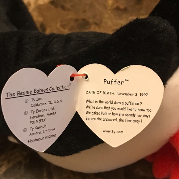 Retired TY Beanie Baby "Ants" and “Puffer” - Picture 7 of 9
